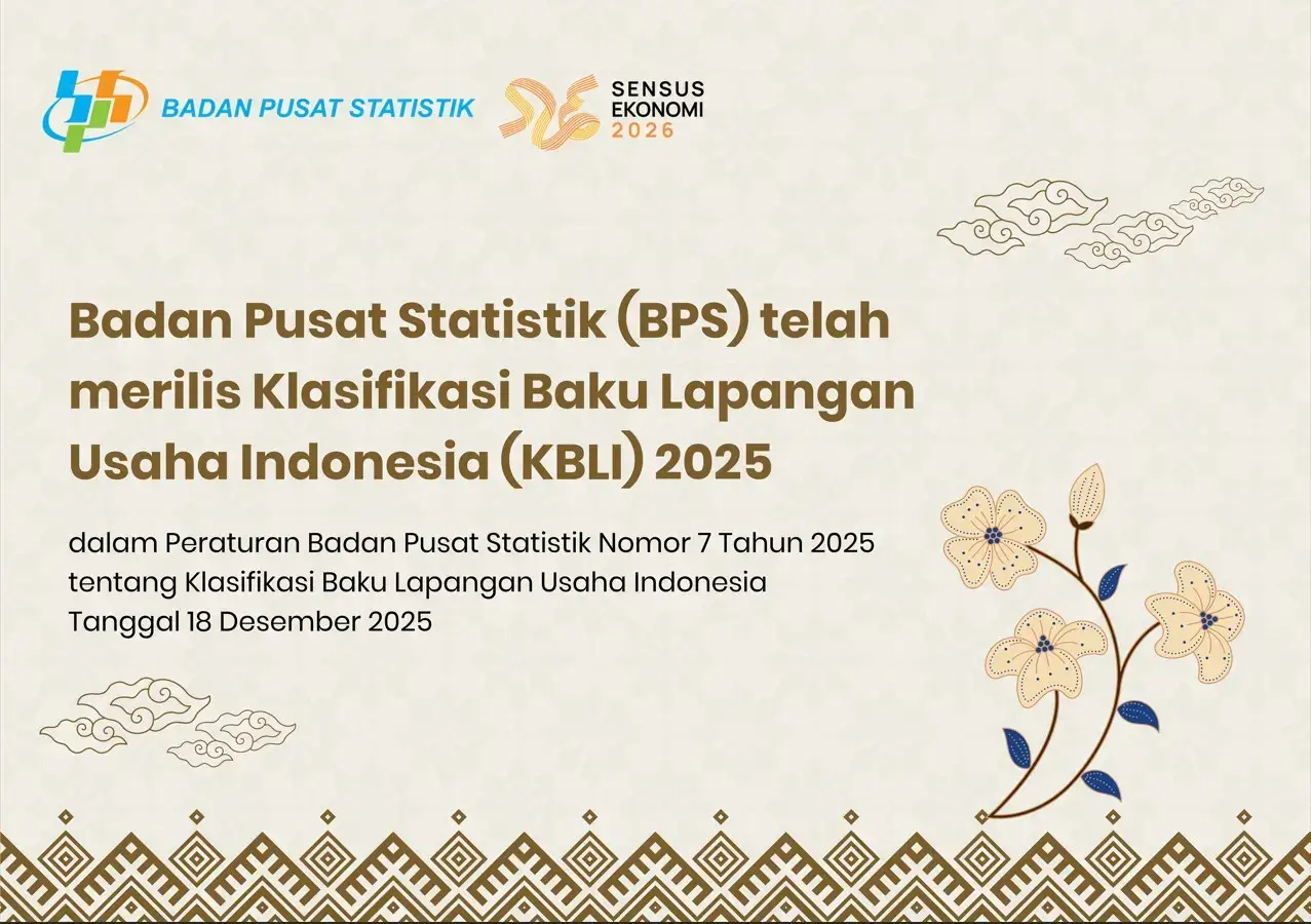 BPS Resmi Rilis KBLI 2025 Guna Akomodir Transformasi Ekonomi Digital BPS Resmi Rilis KBLI 2025 Guna Akomodir Transformasi Ekonomi Digital