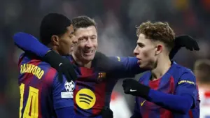 Barcelona Jaga Asa Finis Delapan Besar Liga Champions Usai Kalahkan Slavia Praha 4-2
