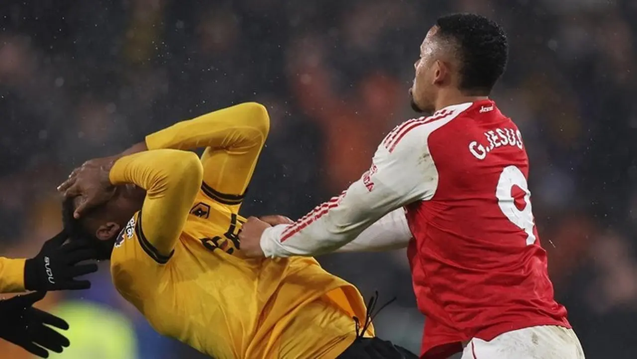 Gabriel Jesus Dorong Pemain Wolves, Arsenal Gagal Raih Poin Penuh di Molineux