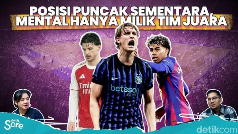 Persaingan Sengit Liga Top Eropa: Arsenal Imbang, Barcelona Tergelincir, Inter Milan Kokoh Persaingan Sengit Liga Top Eropa: Arsenal Imbang, Barcelona Tergelincir, Inter Milan Kokoh