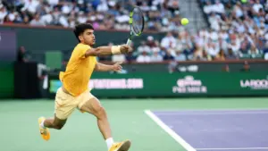 Carlos Alcaraz Tampil Gemilang Usai Singkirkan Casper Ruud, Lanjutkan Rekor Impresif di Indian Wells 2026