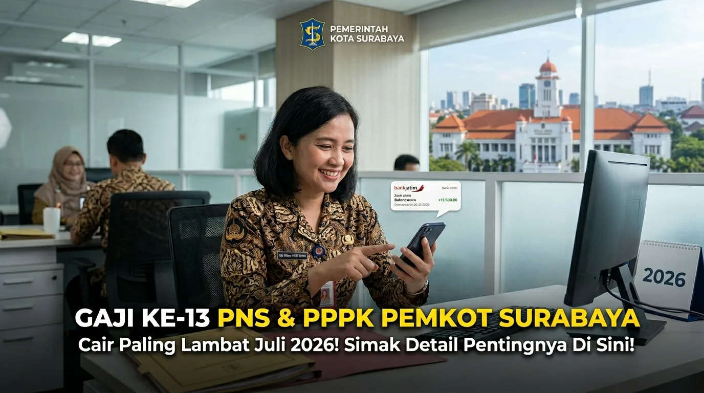 Gaji ke-13 ASN & PPPK Pemkot Surabaya: Cair Paling Lambat Juli 2026, Ini Detail Pentingnya!