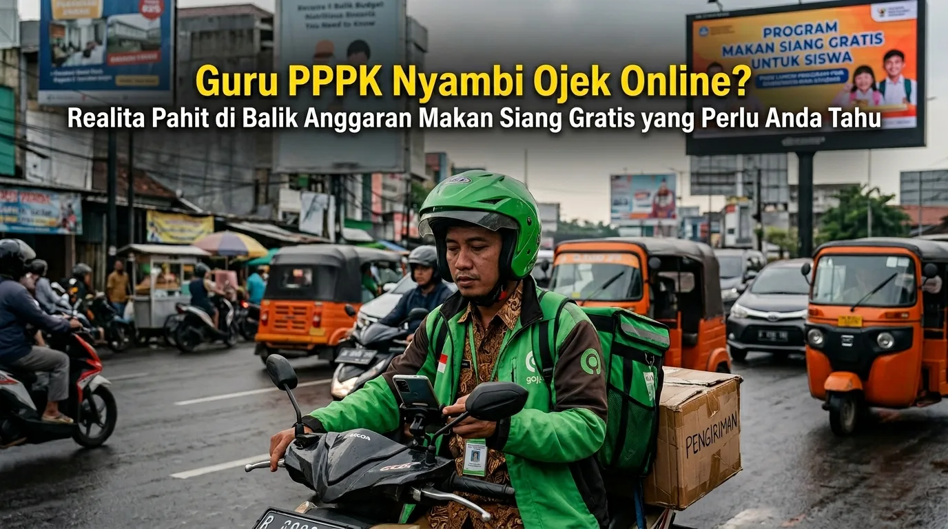 Guru PPPK Nyambi Ojol? Realita Pahit di Balik Anggaran Makan Bergizi Gratis yang Perlu Kamu Tahu