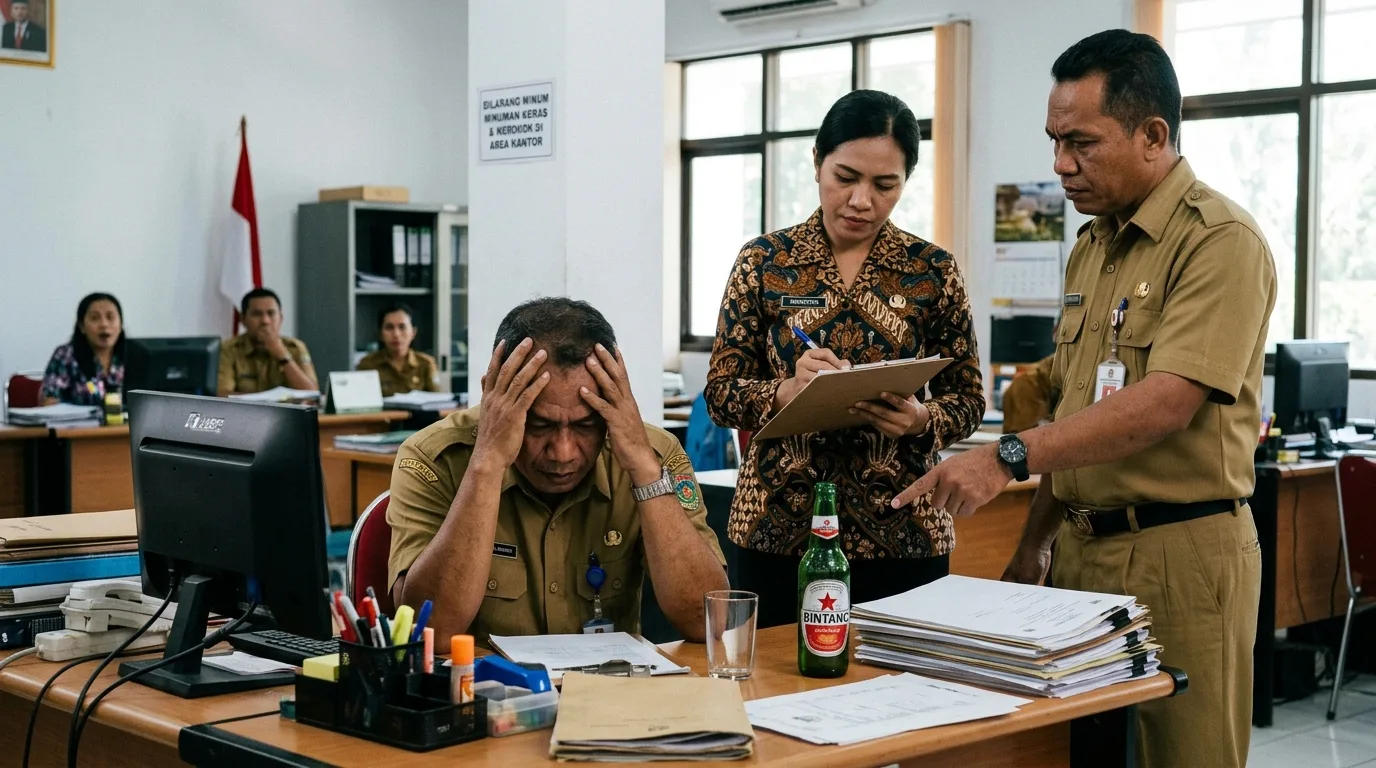 Nekat Pesta Miras di Kantor Saat Sidak Bupati, PPPK Kupang Kena Denda Rp 3 Juta: Sebuah Pelajaran Mahal Nekat Pesta Miras di Kantor Saat Sidak Bupati, PPPK Kupang Kena Denda Rp 3 Juta: Sebuah Pelajaran Mahal