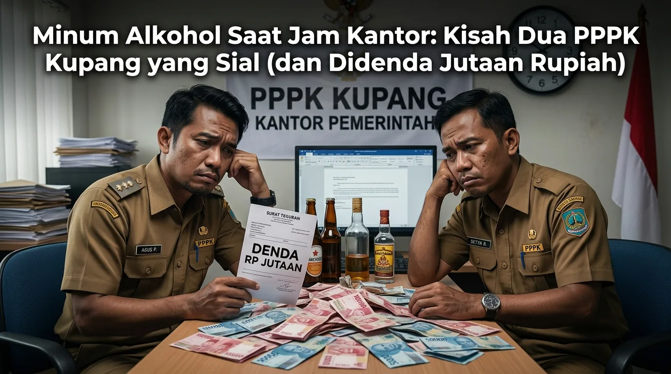 Pesta Miras Saat Jam Kantor: Cerita Dua PPPK Kupang yang Kena Apes (dan Denda Sejuta)