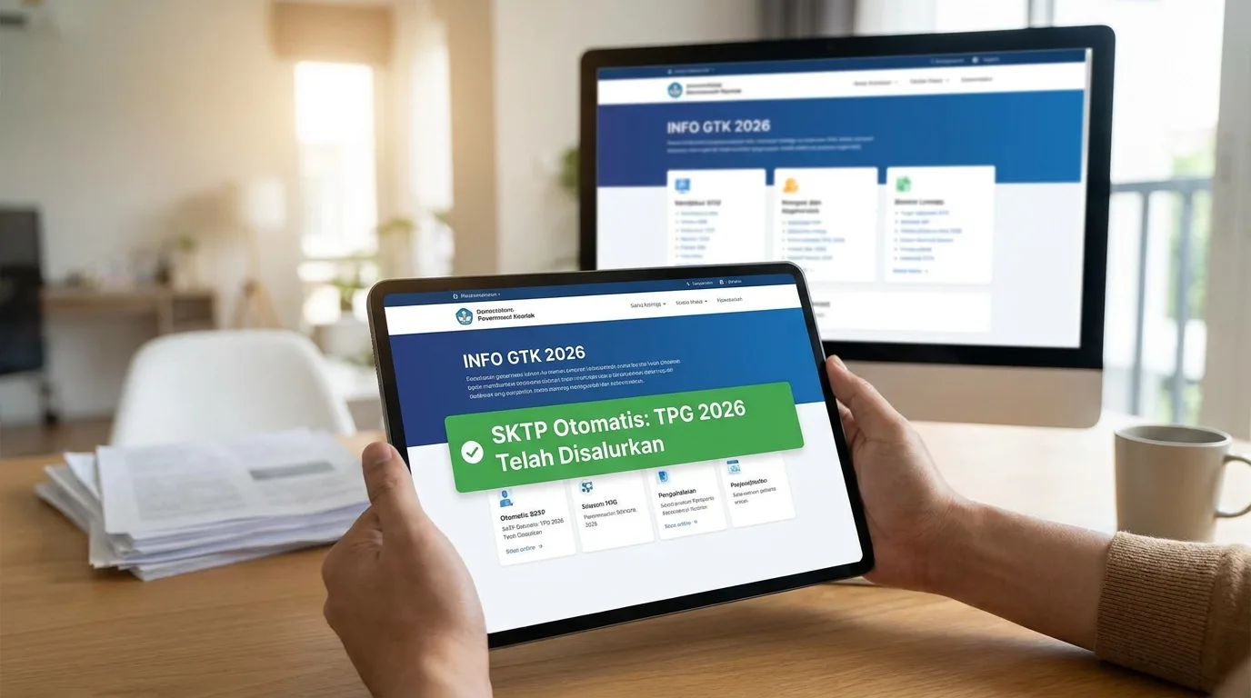 TPG 2026 Cair Lebih Cepat: SKTP Otomatis Tanpa Usul Dinas Berkat Info GTK TPG 2026 Cair Lebih Cepat: SKTP Otomatis Tanpa Usul Dinas Berkat Info GTK